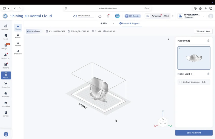 Shining 3D Dental Cloud