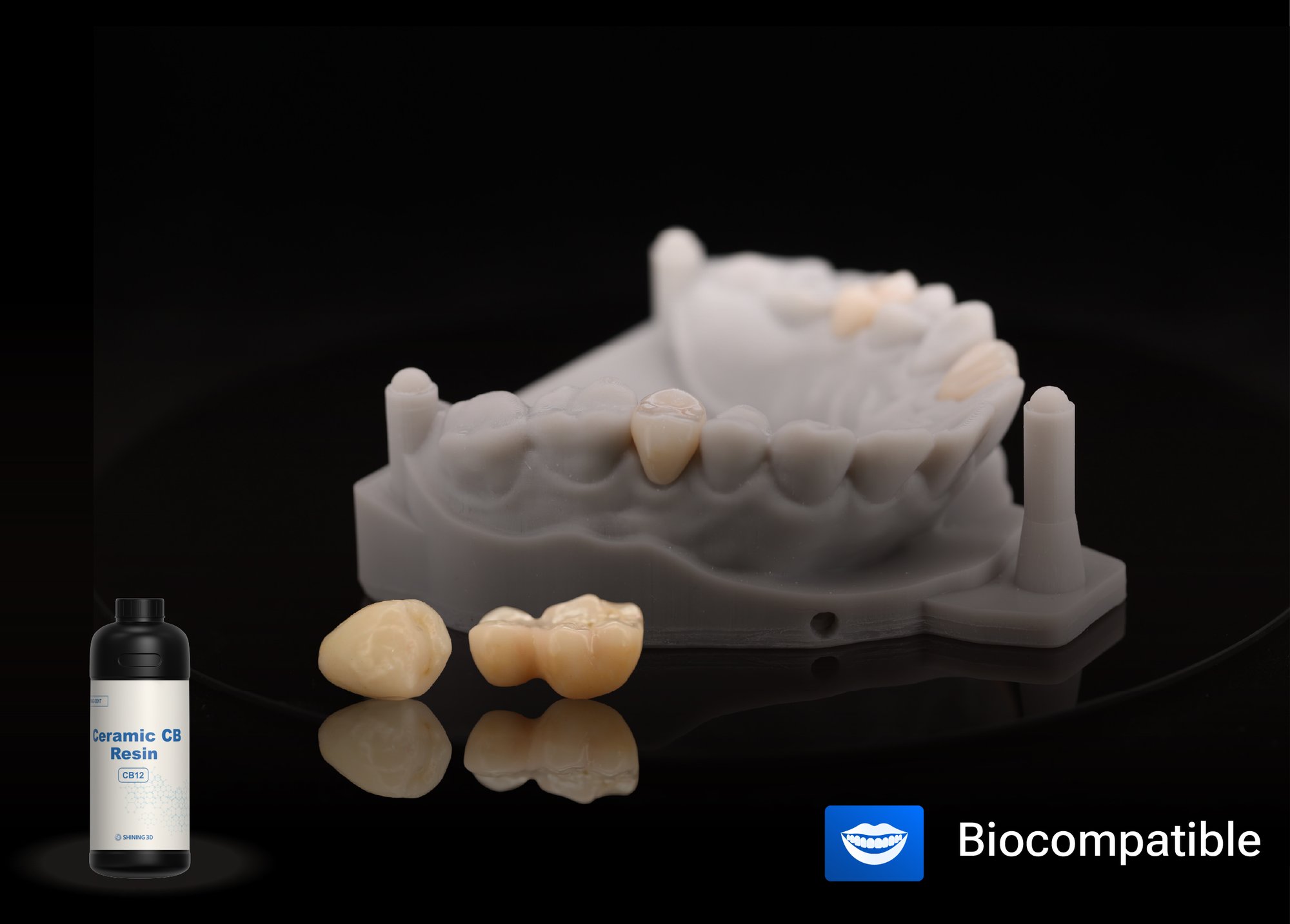 シャイニング3Dクラウン＆ブリッジ3Dプリンティングレジン