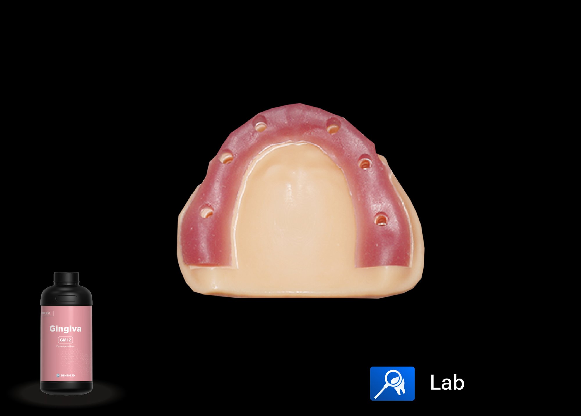 シャイニング3D歯肉マスク3D印刷樹脂