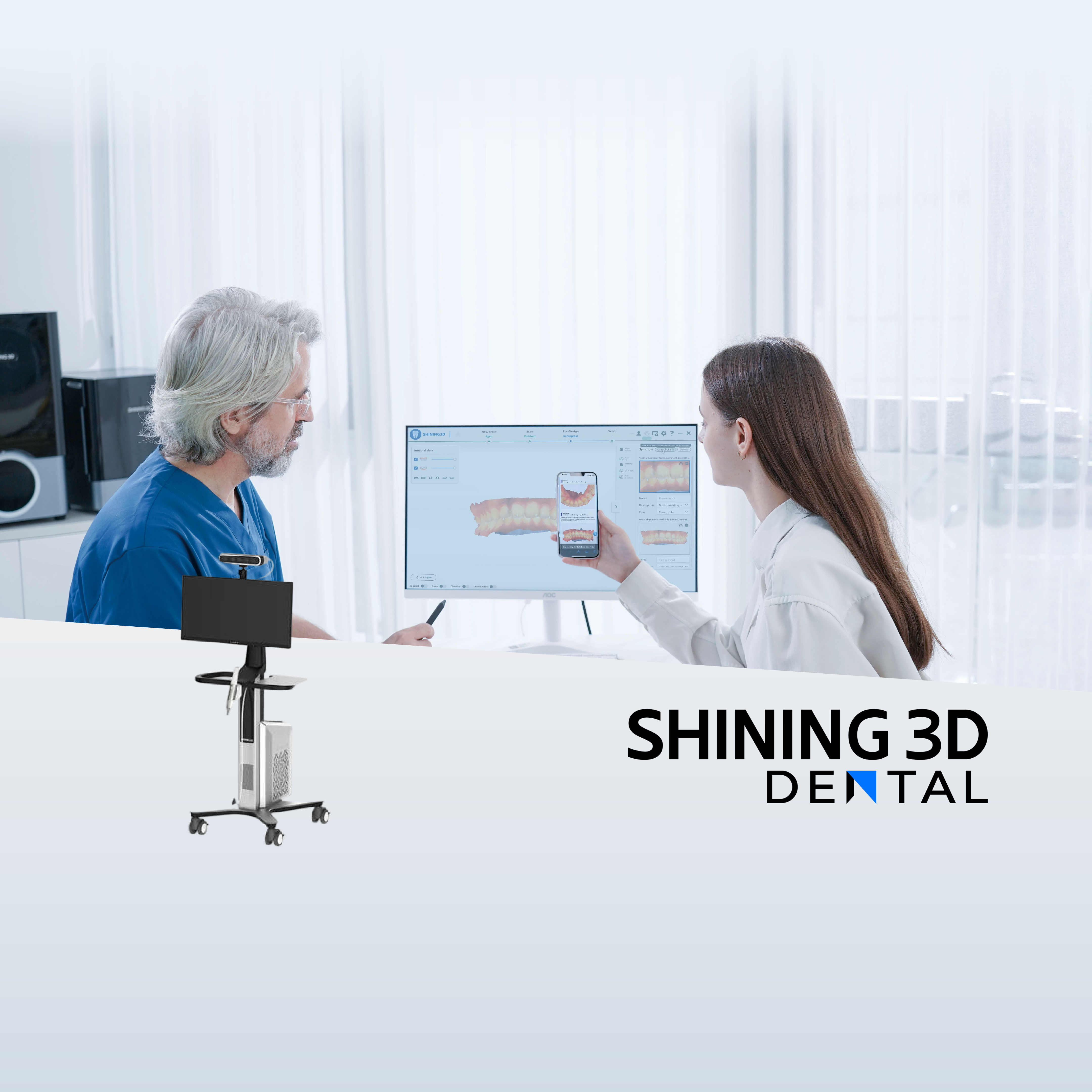 Enhanced All-on-X Implant Solution with SHINING 3D Dental Carts