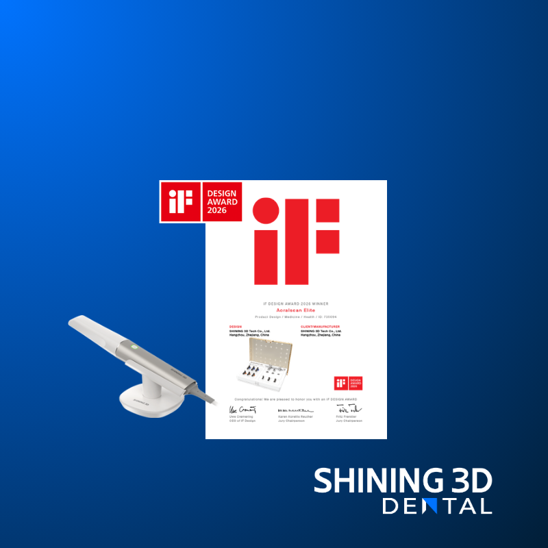 SHINING 3D Aoralscan Elite Honored with the iF DESIGN AWARD 2026